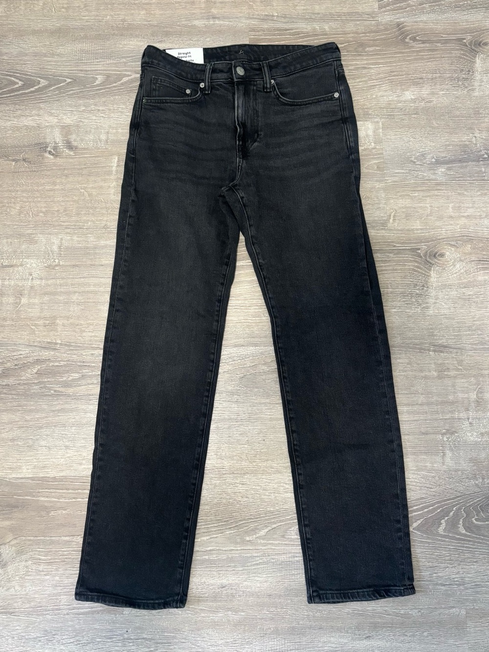 H&M Men's Straight Jeans in Black 30/32